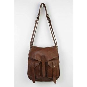 BDG Genuine Leather Messenger Bag